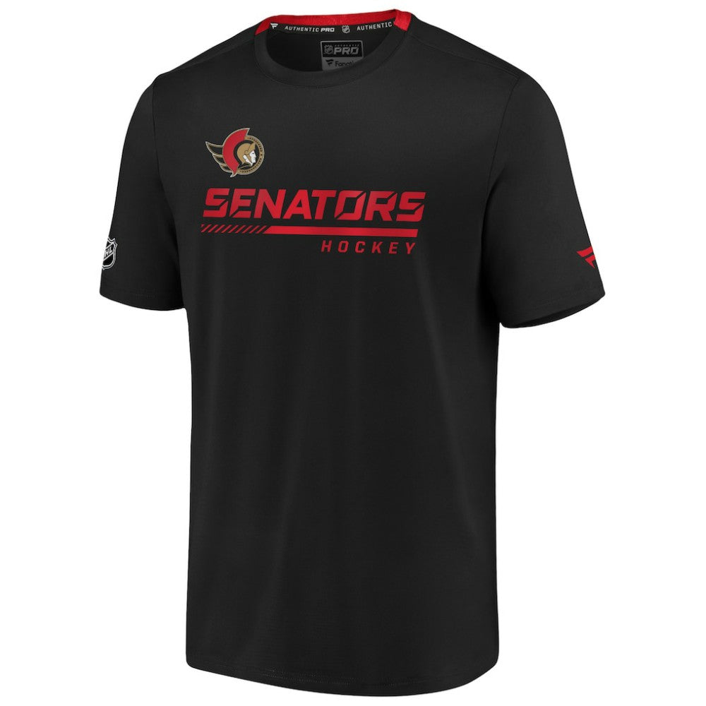 NHL Ottawa Senators Fanatics Authentic Pro Locker Room Performance T-Shirt - Black