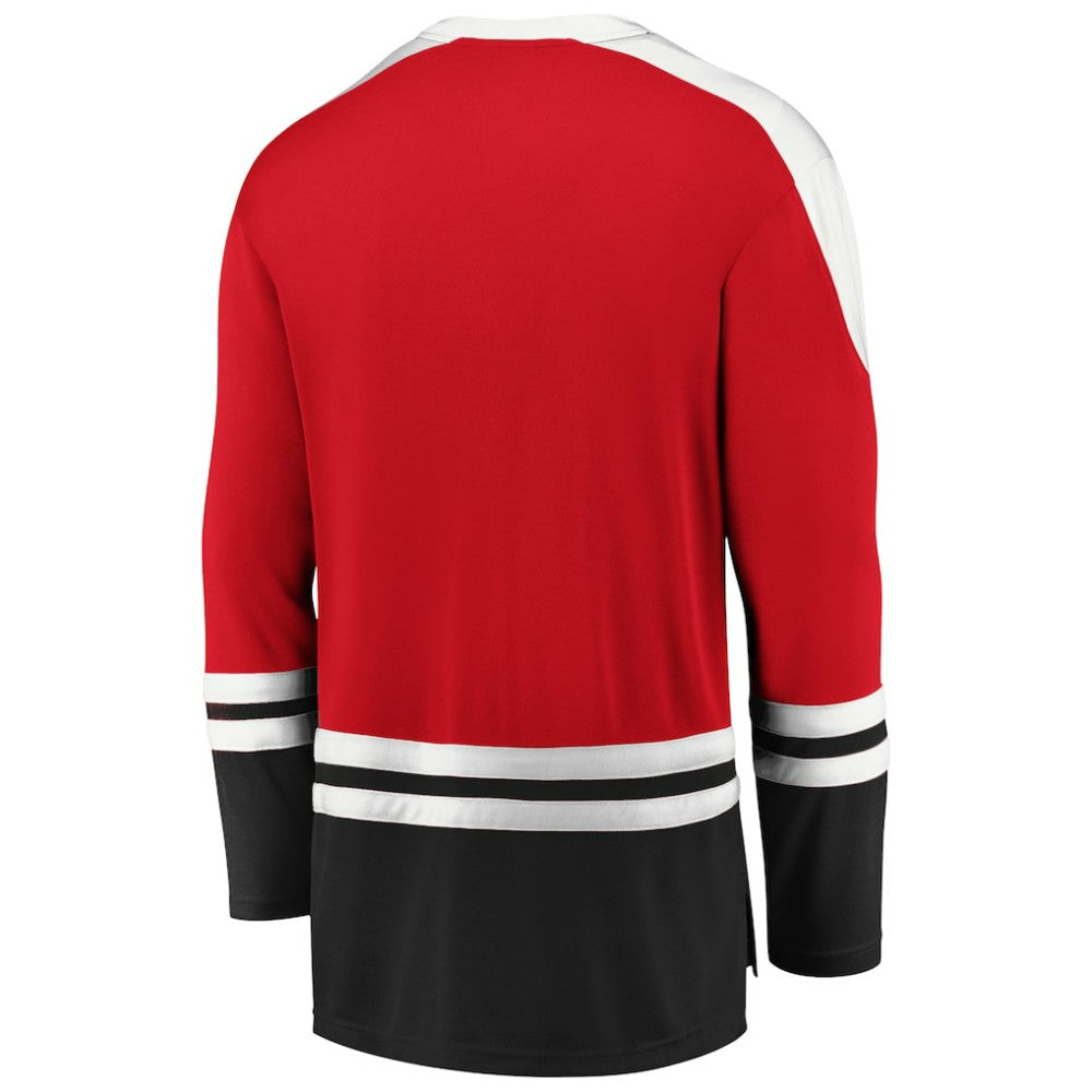 NHL Chicago Blackhawks Fanatics Iconic Slapshot Long Sleeve T-Shirt - Red/Black