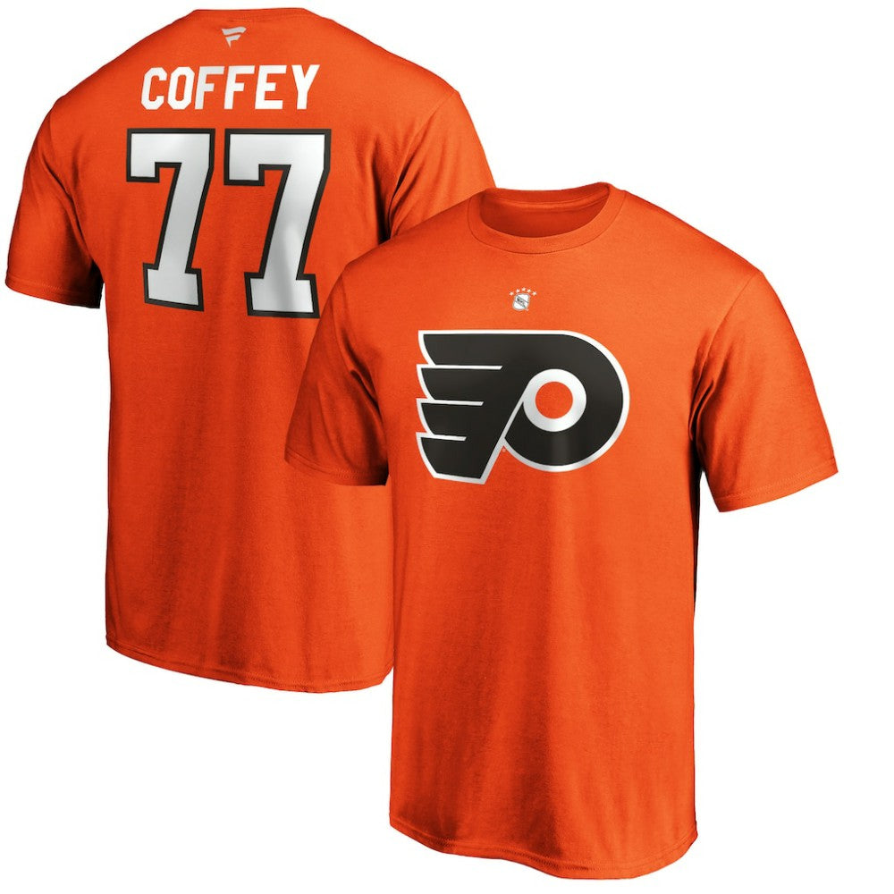 NHL Paul Coffey Philadelphia Flyers Fanatics Authentic Stack Retired Player Name & Number T-Shirt - Orange