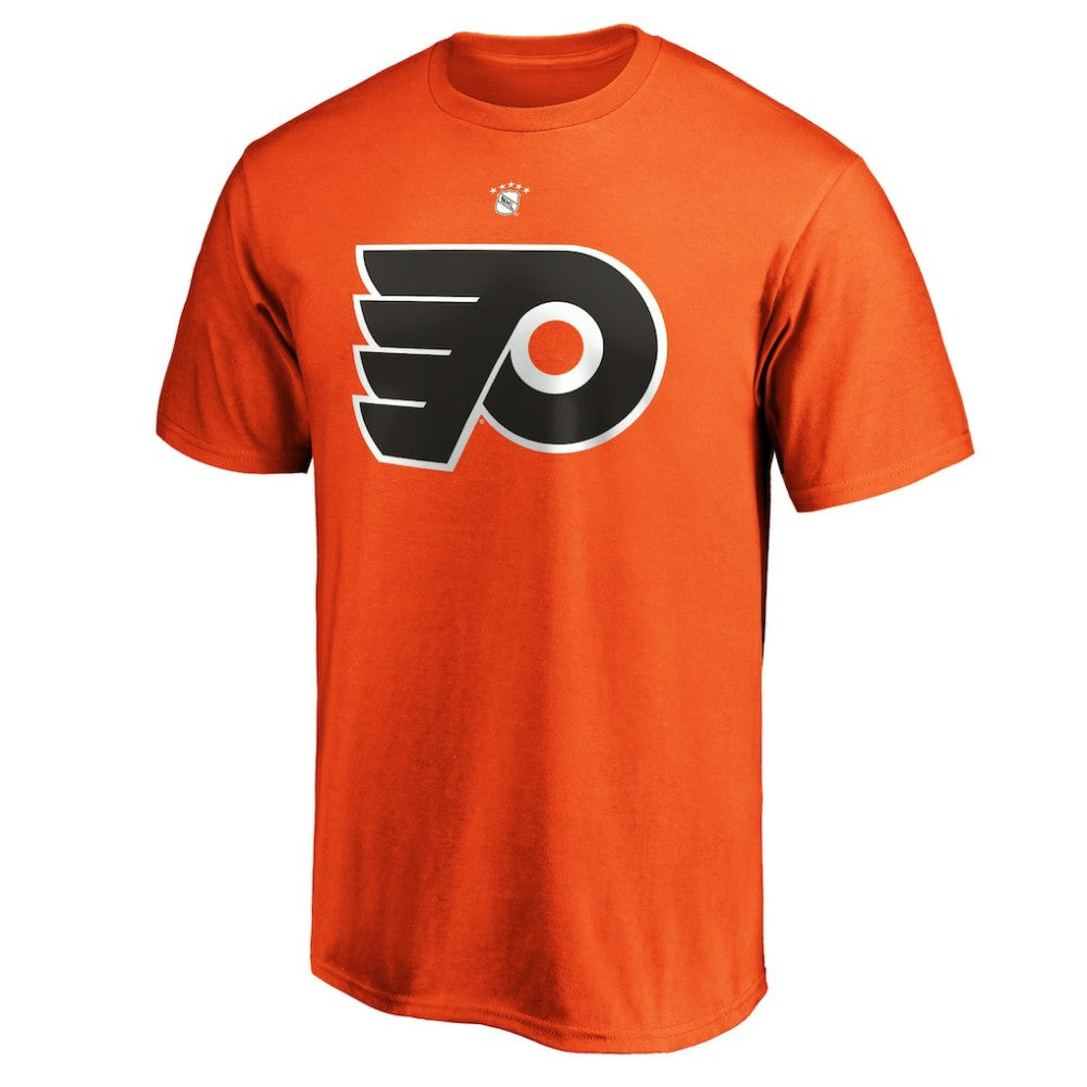 NHL Paul Coffey Philadelphia Flyers Fanatics Authentic Stack Retired Player Name & Number T-Shirt - Orange