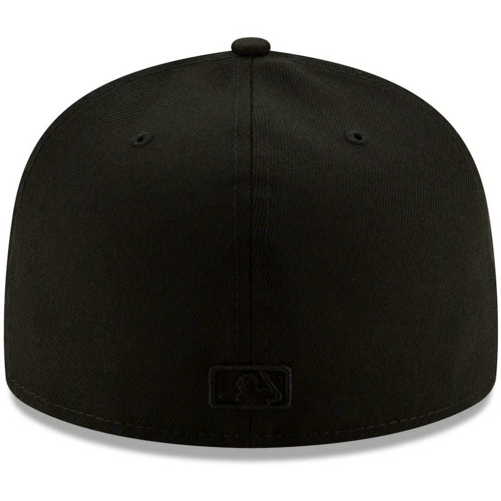 San Diego Padres New Era Black on Black 59FIFTY Fitted Hat - Black Hats