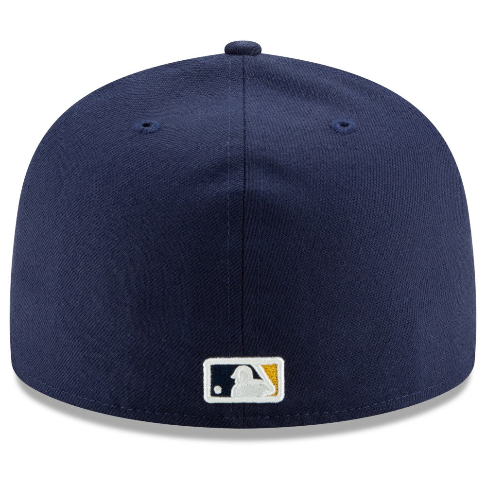 Milwaukee Brewers New Era Home Authentic Collection On-Field 59FIFTY Fitted Hat - Navy Hats