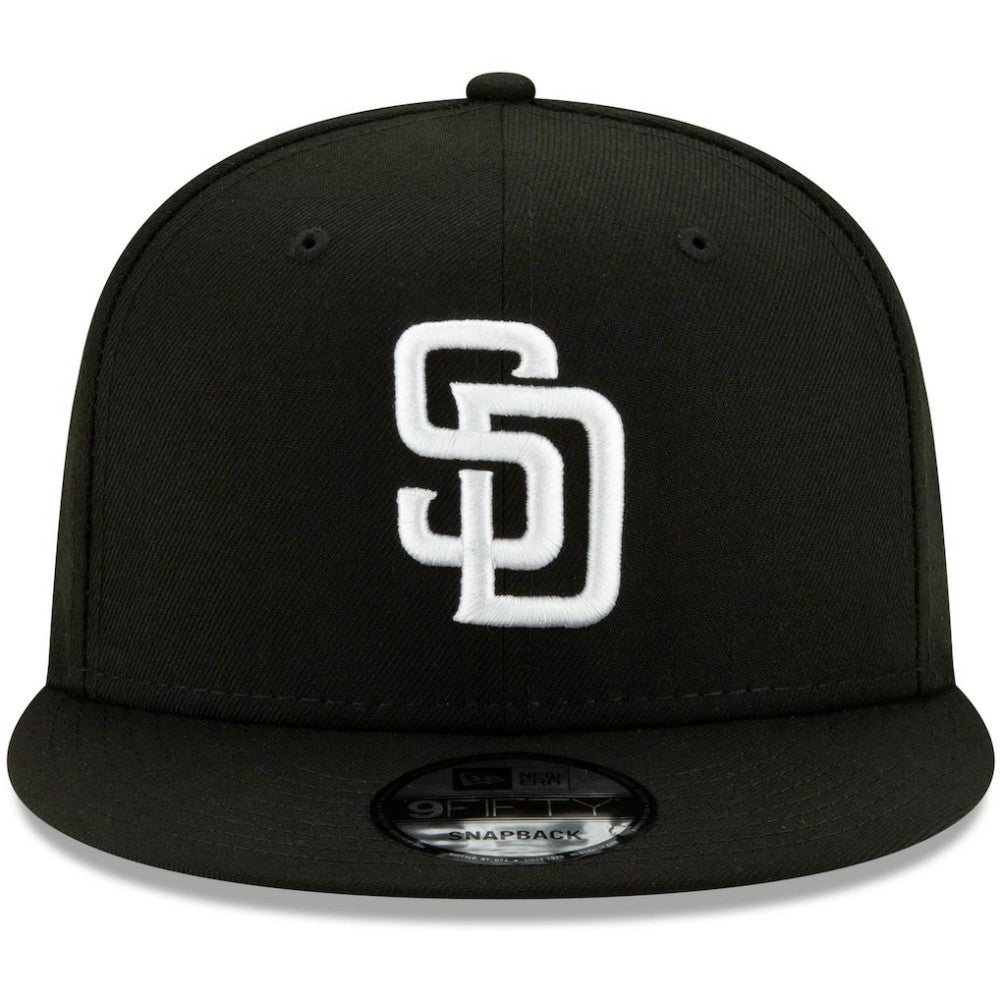 San Diego Padres New Era 9FIFTY Adjustable Hat - Black Hats