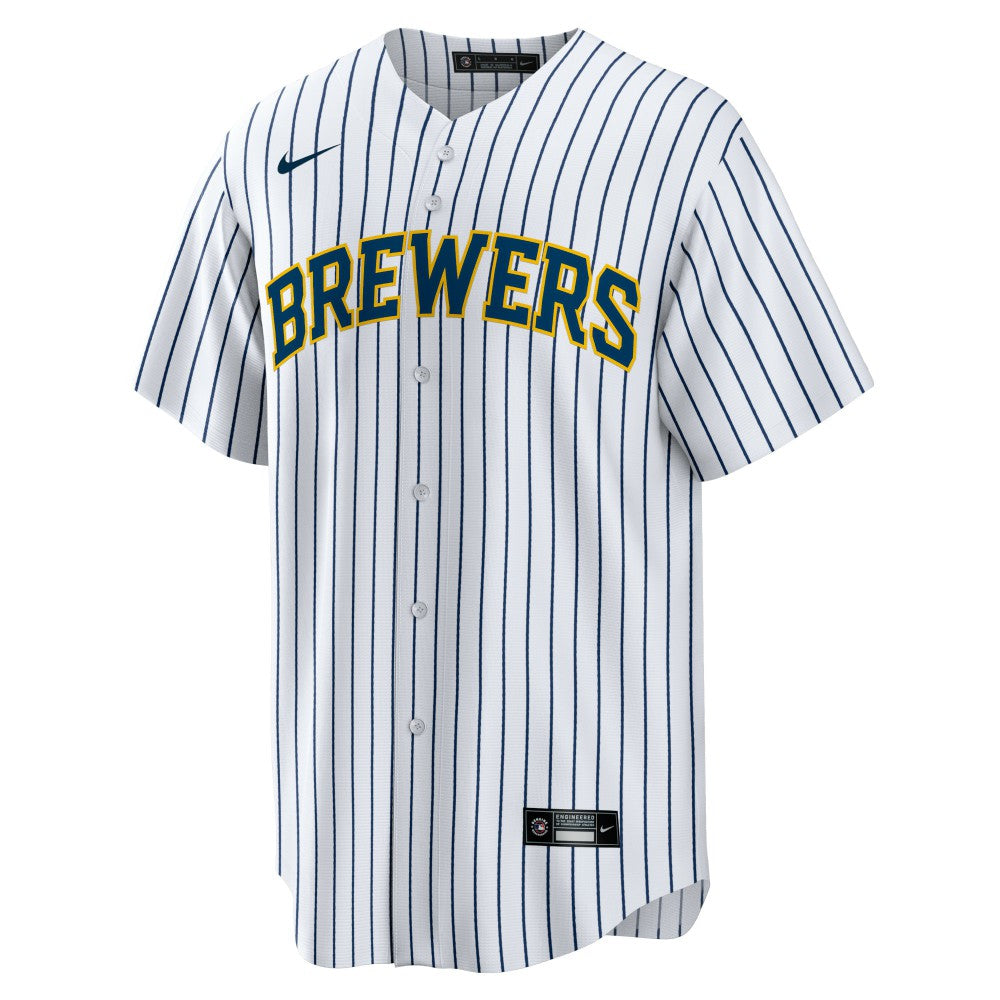 Christian Yelich Milwaukee Brewers Nike Alternate Replica Player Jersey - White Jerseys