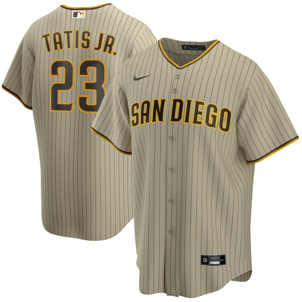Fernando Tatis Jr. San Diego Padres Nike Alternate Replica Player Jersey - Tan Jerseys