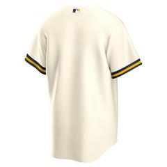 Milwaukee Brewers Nike Home Replica Team Jersey - Cream Jerseys