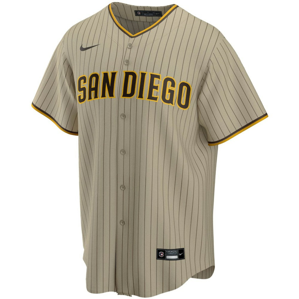 San Diego Padres Nike Alternate Replica Team Jersey - Tan Jerseys