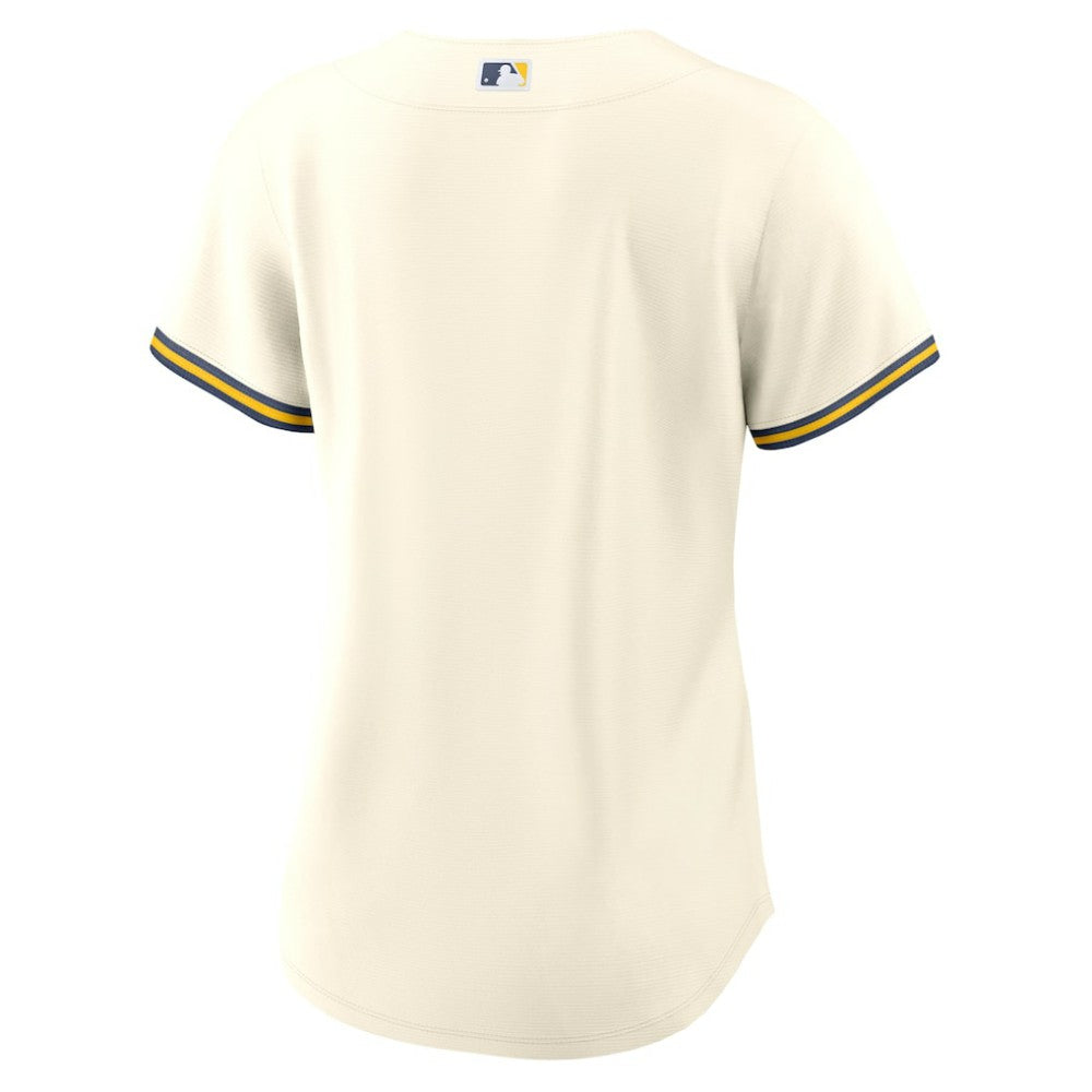 Milwaukee Brewers Nike Women's Home Replica Team Jersey - Cream Jerseys