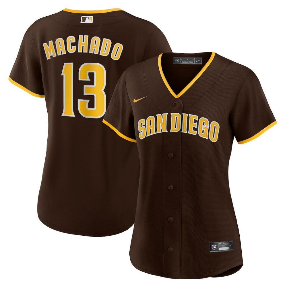 Manny Machado San Diego Padres Nike Women's Road Replica Player Jersey - Brown Jerseys