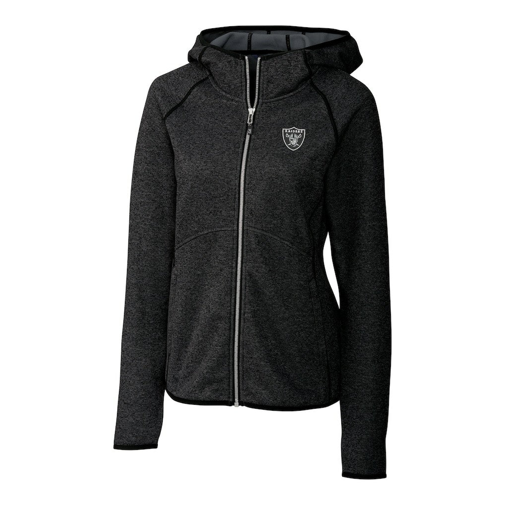 Las Vegas Raiders Cutter & Buck Women's Mainsail Full-Zip Jacket Black