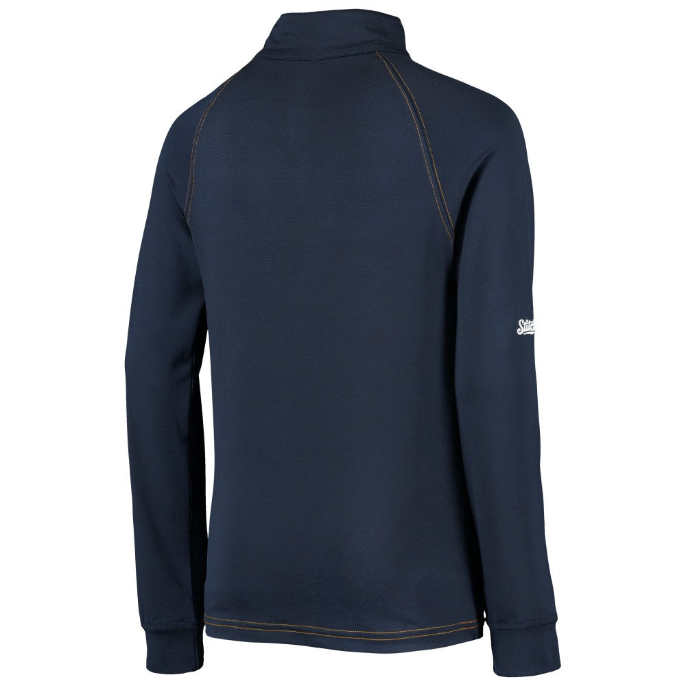 Milwaukee Brewers Stitches Youth Raglan Quarter-Zip Jacket - Navy Jackets