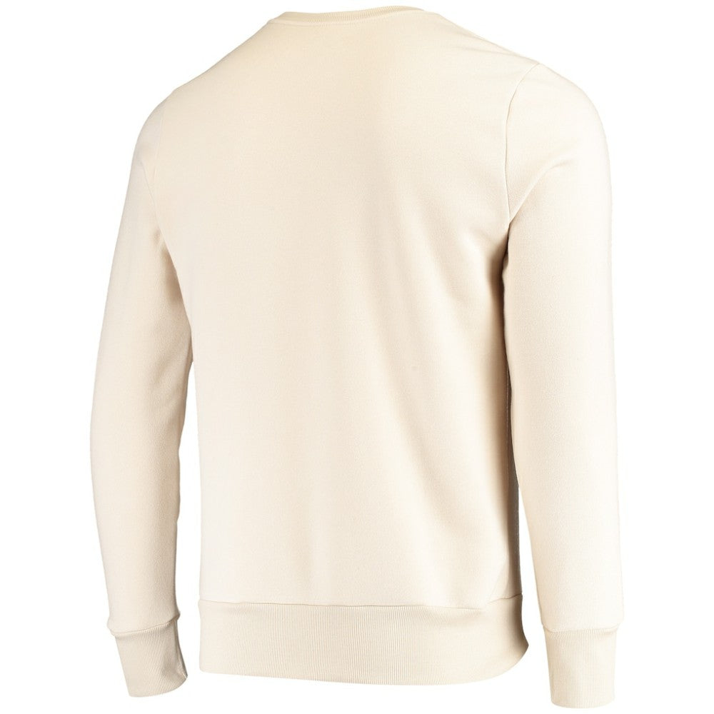 Texas Rangers Majestic Threads Fleece Pullover Sweatshirt - Oatmeal Pullover