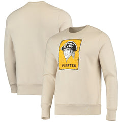 Pittsburgh Pirates Majestic Threads Fleece Pullover Sweatshirt - Oatmeal Pullover