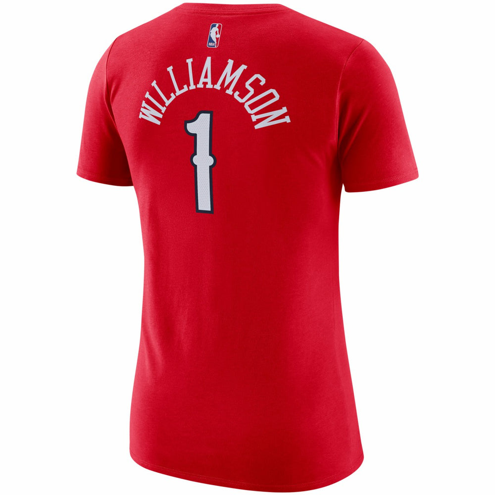 Zion Williamson New Orleans Pelicans Jordan Brand Women's Statement Edition Name & Number T-Shirt Red