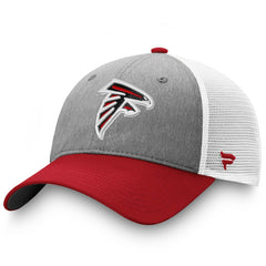 Atlanta Falcons Tri-Tone Trucker Snapback Hat Gray/Red