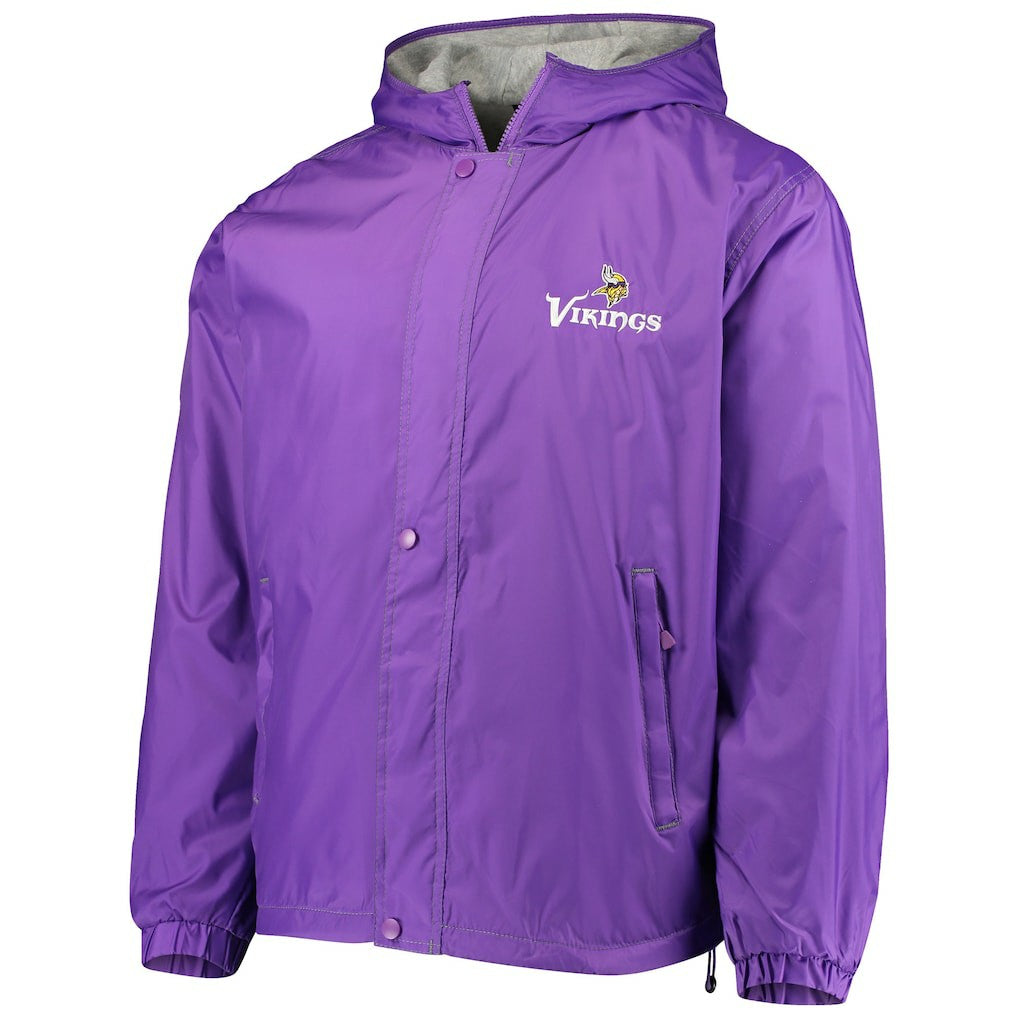 Minnesota Vikings Dunbrooke Logo Legacy Stadium Full-Zip Jacket- Purple