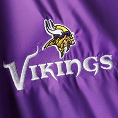 Minnesota Vikings Dunbrooke Logo Legacy Stadium Full-Zip Jacket- Purple