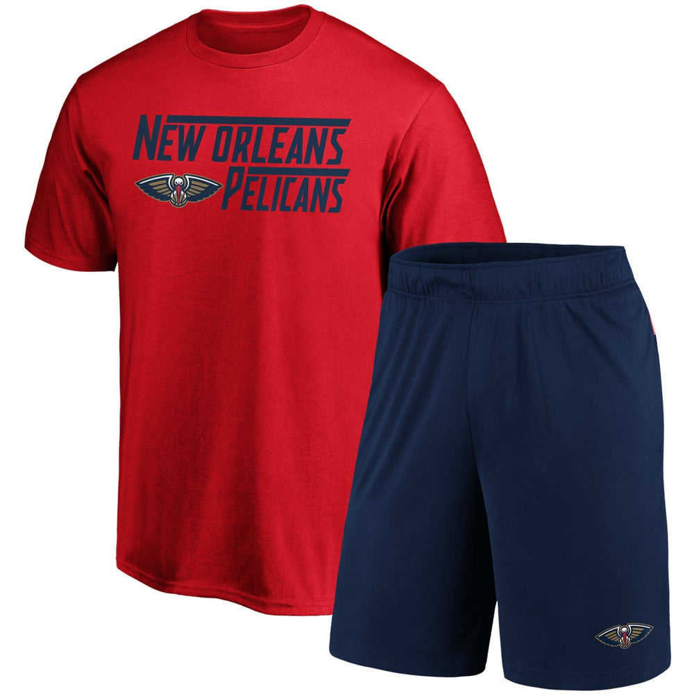 New Orleans Pelicans T-Shirt & Shorts Combo Pack Red/Navy