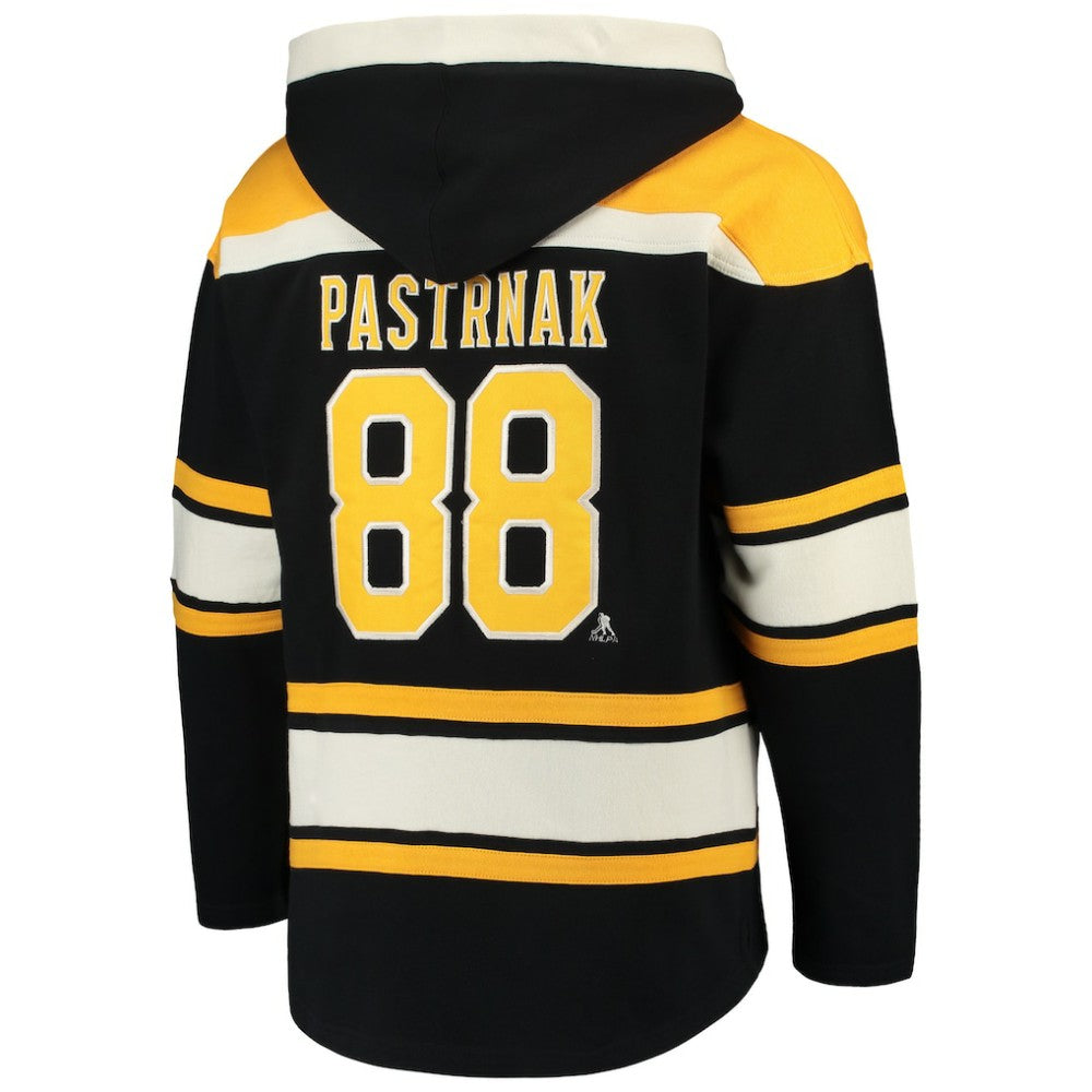 NHL David Pastrnak Boston Bruins '47 Player Lacer Pullover Hoodie - Black