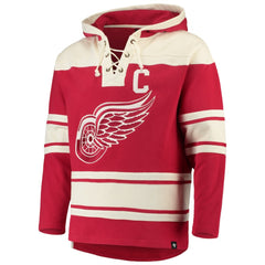 NHL Steve Yzerman Detroit Red Wings '47 Player Lacer Pullover Hoodie - Red