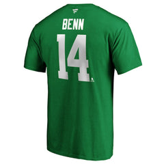 NHL Jamie Benn Dallas Stars Fanatics Authentic Stack Player Name & Number T-Shirt - Kelly Green