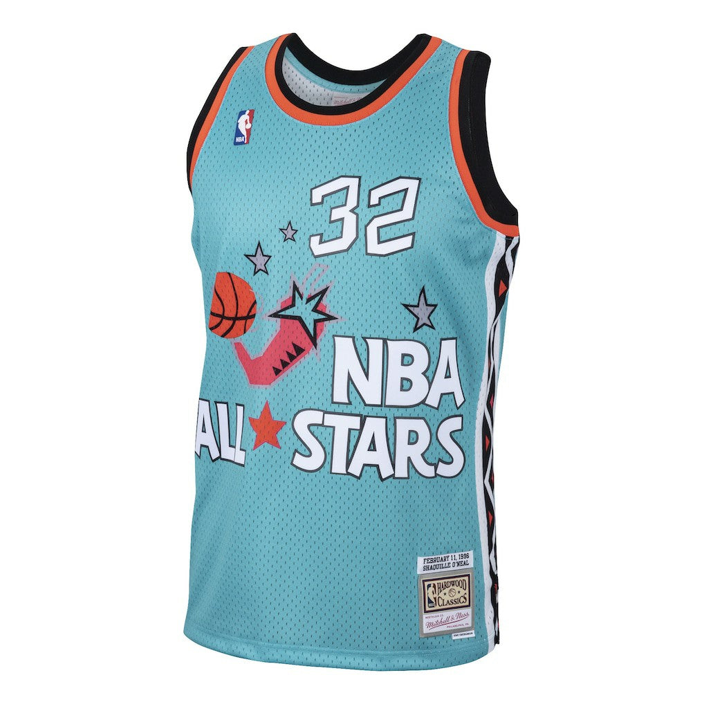 Shaquille O'Neal Eastern Conference 1996 All-Star Hardwood Classics Swingman Jersey Teal