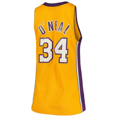 Shaquille O'Neal Los Angeles Lakers Women's 1999/00 Hardwood Classics Swingman Jersey Gold
