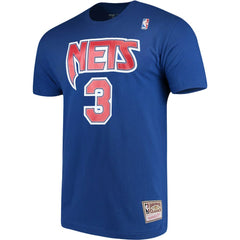 Drazen Petrovic Brooklyn Nets Hardwood Classics Name & Number Player T-Shirt Royal