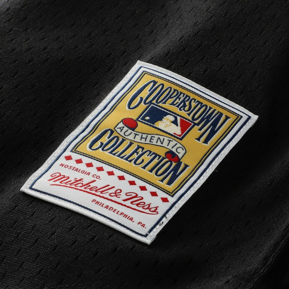 Barry Larkin Cincinnati Reds Mitchell & Ness Cooperstown Collection Mesh Batting Practice Button-Up Jersey - Black Jerseys