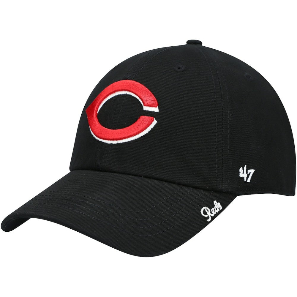 Cincinnati Reds '47 Women's Team Miata Clean Up Adjustable Hat - Black Hats