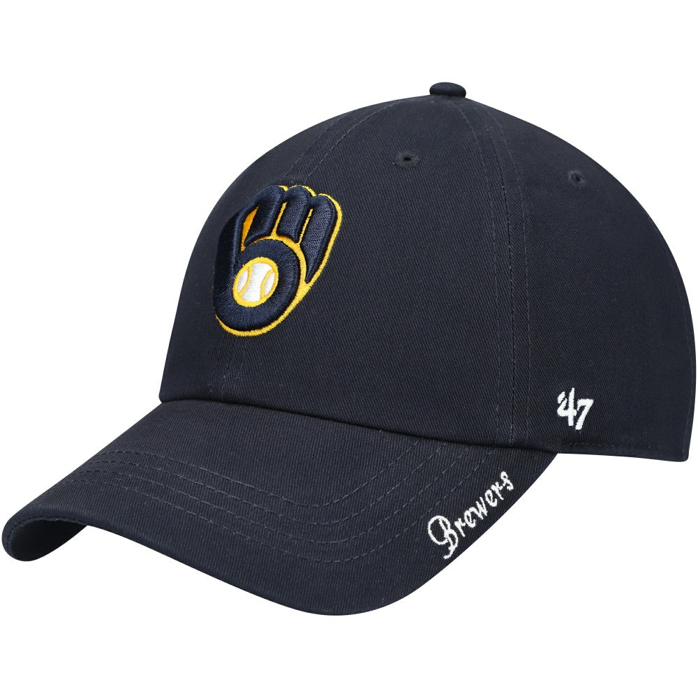 Milwaukee Brewers '47 Women's Team Miata Clean Up Adjustable Hat - Navy Hats
