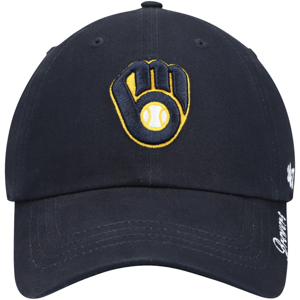 Milwaukee Brewers '47 Women's Team Miata Clean Up Adjustable Hat - Navy Hats