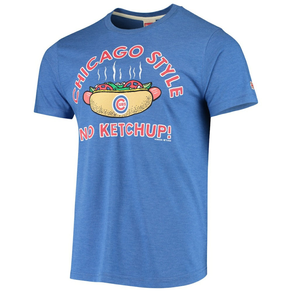 Chicago Cubs Hyperlocal Tri-Blend T-Shirt - Royal T-shirts