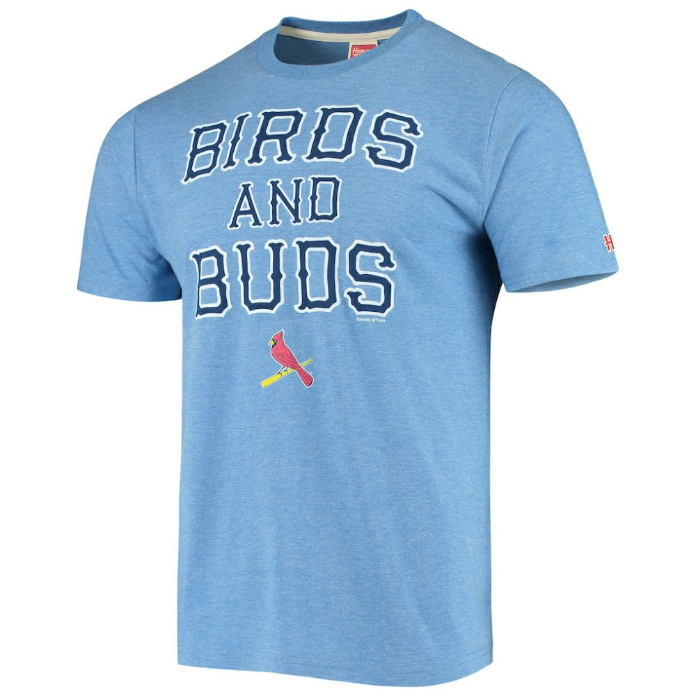 St. Louis Cardinals Hyperlocal Tri-Blend T-Shirt - Light Blue T-shirts