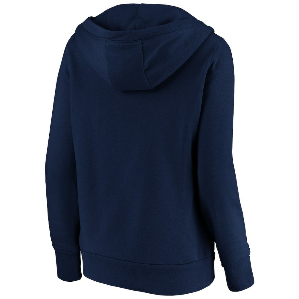 St. Louis Cardinals Fanatics Women's Official Logo Crossover V-Neck Pullover Hoodie - Navy Hoodies