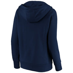 St. Louis Cardinals Fanatics Women's Official Logo Crossover V-Neck Pullover Hoodie - Navy Hoodies