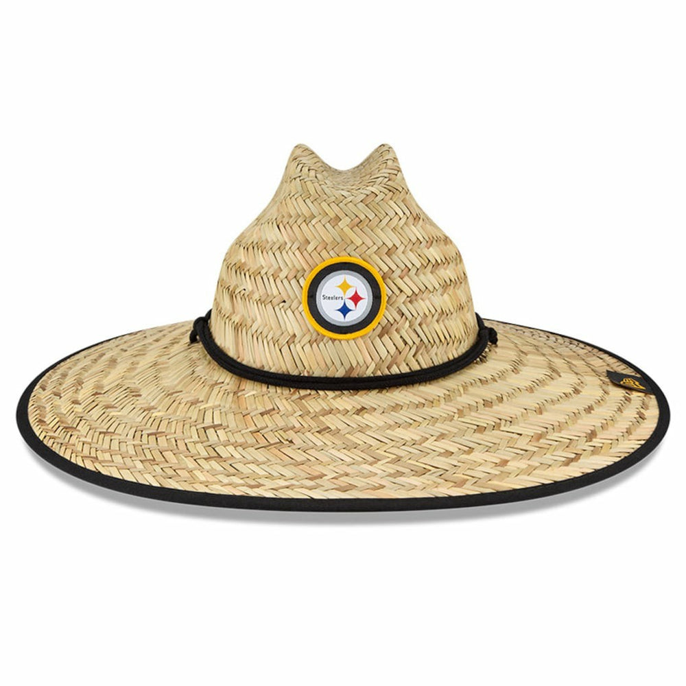 Pittsburgh Steelers New Era NFL Training Camp Straw Lifeguard Hat Natural