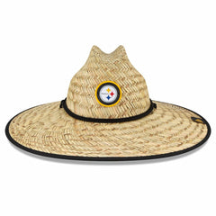 Pittsburgh Steelers New Era NFL Training Camp Straw Lifeguard Hat Natural