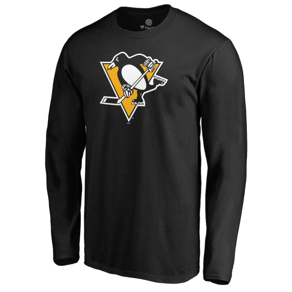 NHL Pittsburgh Penguins Fanatics Primary Team Logo Long Sleeve T-Shirt - Black