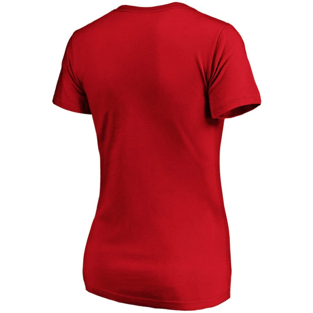Philadelphia Phillies Fanatics Women's Victory Script V-Neck T-Shirt - Red T-shirts