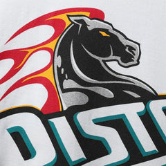 Grant Hill Detroit Pistons Hardwood Classics Stitch Name & Number T-Shirt White