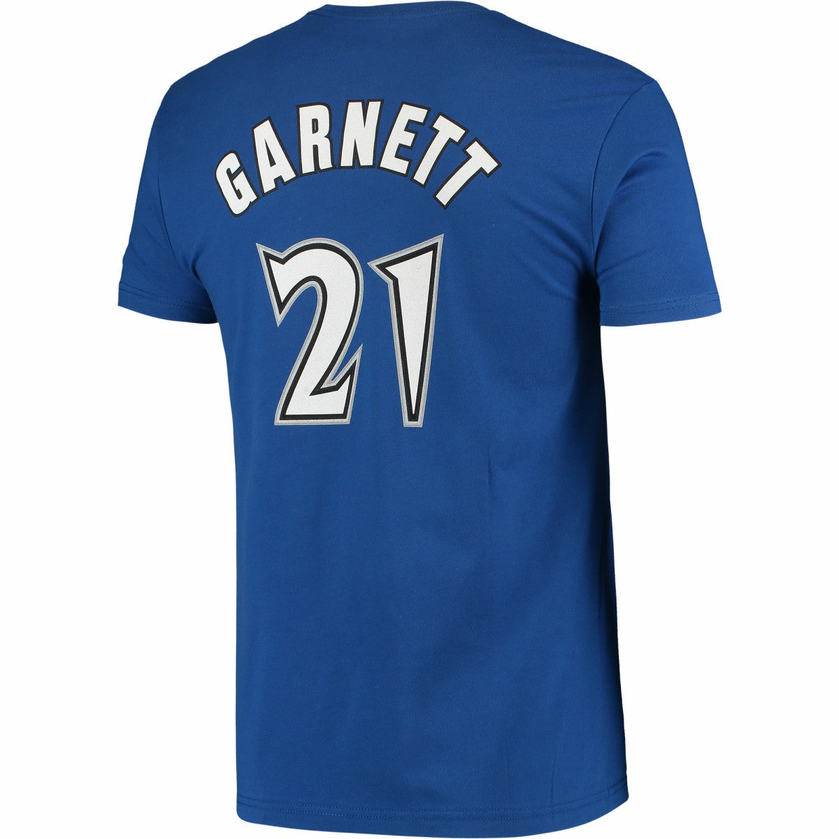Kevin Garnett Minnesota Timberwolves Hardwood Classics Stitch Name & Number T-Shirt Blue
