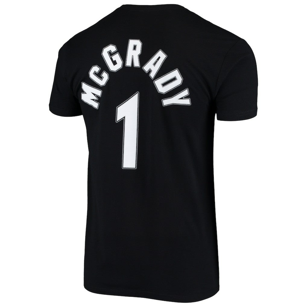 Tracy McGrady Orlando Magic Hardwood Classics Stitch Name & Number T-Shirt Black