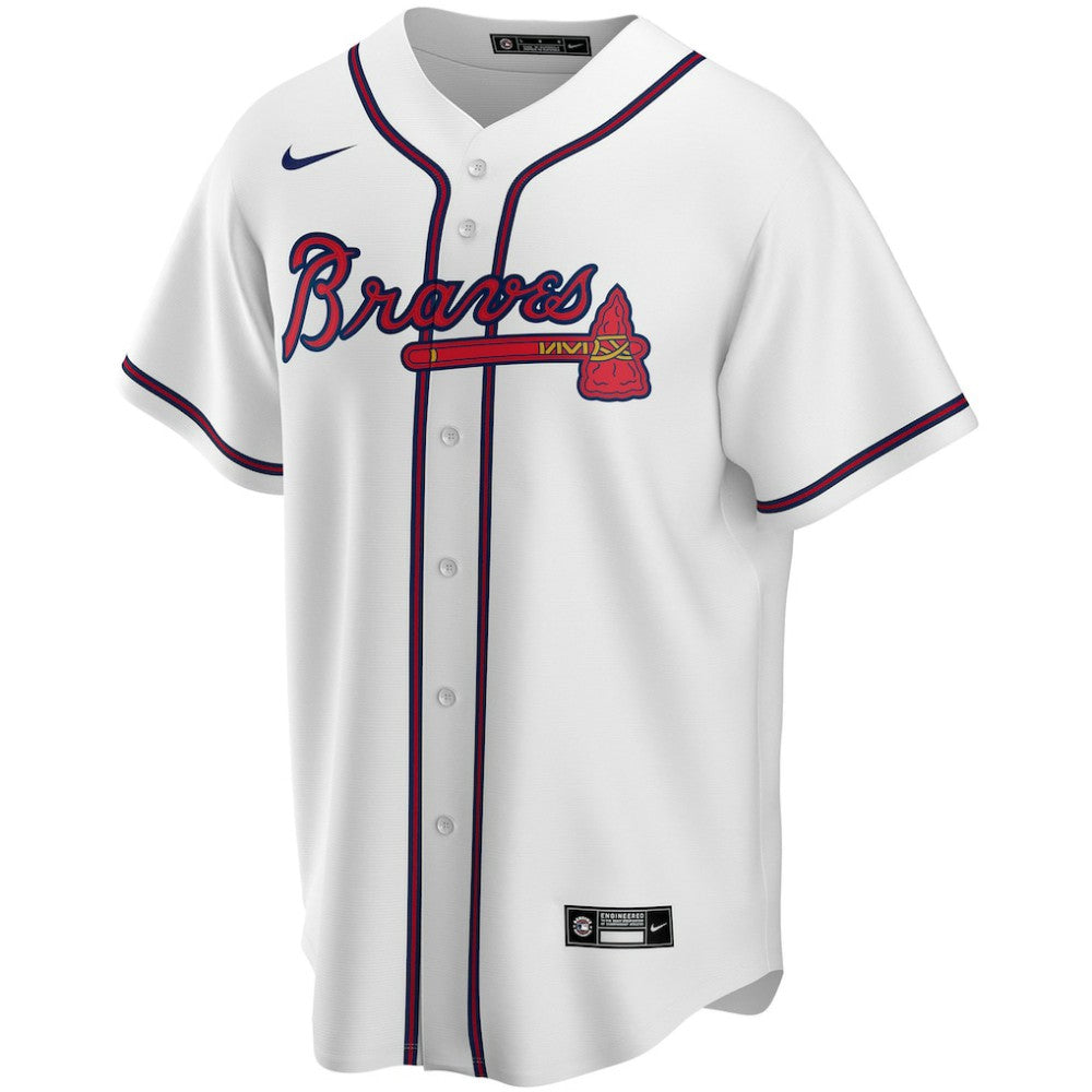 Atlanta Braves Nike Home Replica Custom Jersey - White Jerseys