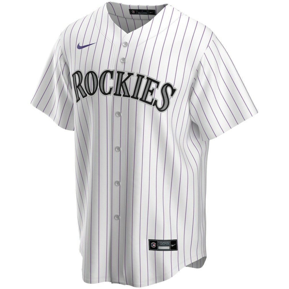 Colorado Rockies Nike Home Replica Custom Jersey - White Jerseys