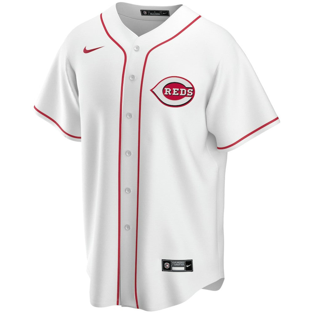 Cincinnati Reds Nike Home Replica Custom Jersey - White Jerseys