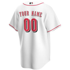 Cincinnati Reds Nike Home Replica Custom Jersey - White Jerseys