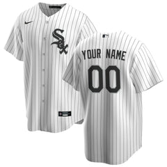 Chicago White Sox Nike Home Replica Custom Jersey - White Jerseys