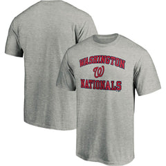 Washington Nationals Fanatics Heart & Soul T-Shirt - Heather Gray T-shirts