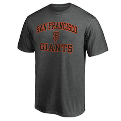 San Francisco Giants Fanatics Heart & Soul T-Shirt - Heather Charcoal T-shirts